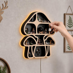 FNYDOX étagère lumineuse LED allumée apporte une ambiance douce