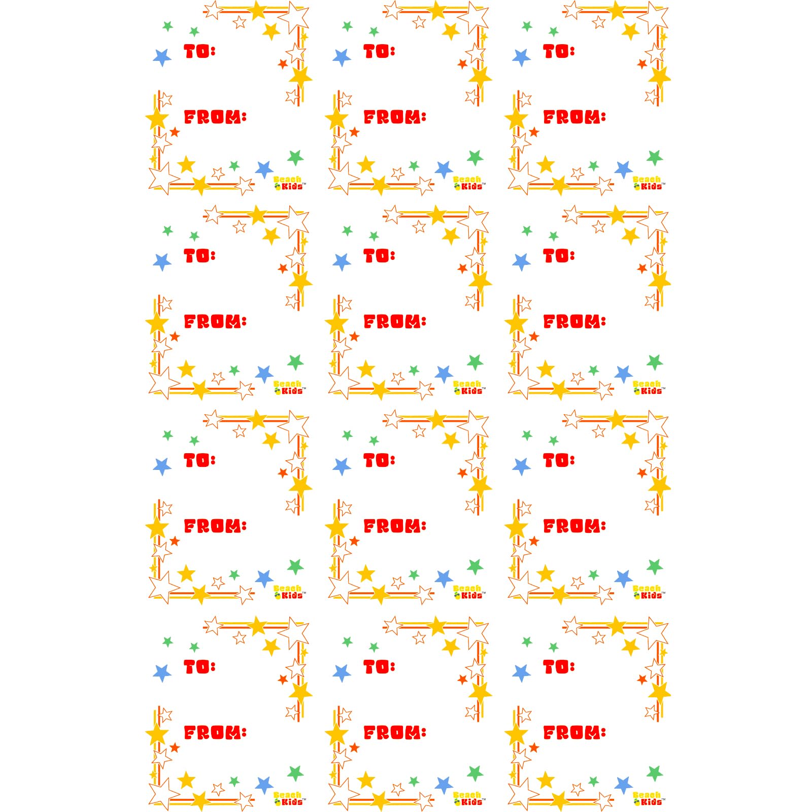 DreamWorks Gabby's Dollhouse sachet avec étiquettes to/from incluses