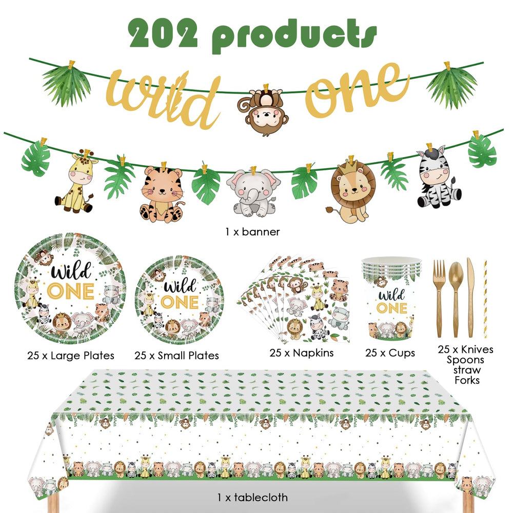 GalaHub détail assiette et gobelet jungle, tenue résistante