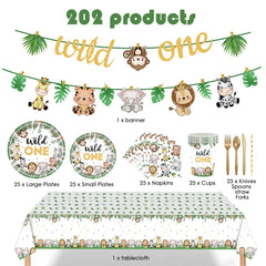 GalaHub détail assiette et gobelet jungle, tenue résistante
