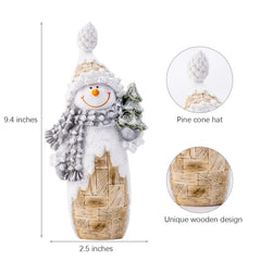 Galiyen bonhomme de neige chapeau en pomme de pin pour originalité décorative