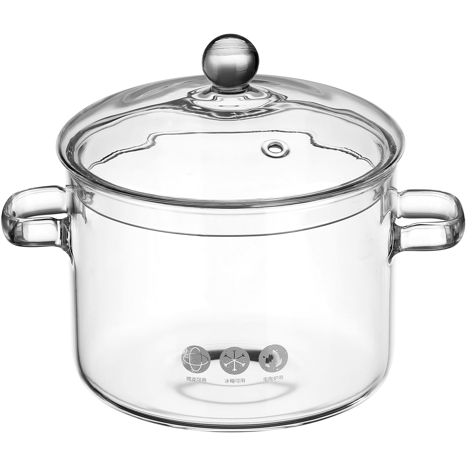 GANAZONO casserole en verre face avant montrant design et capacité utile