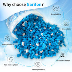 Garifon mousse utilisée pour remplir un pouf avec confort amélioré