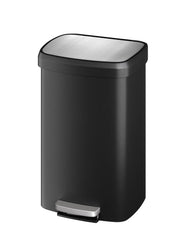 Garvee vue avant de la poubelle noire offrant un design élégant et gain de place