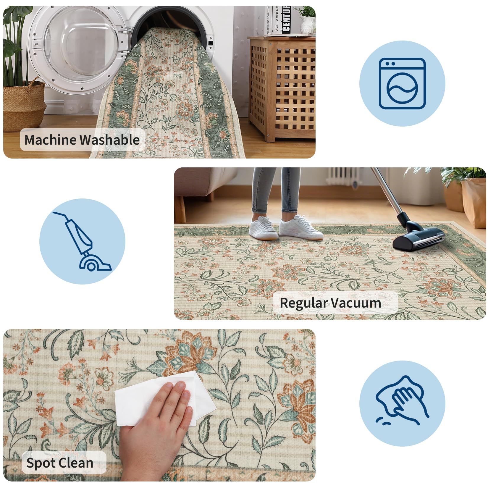 GarveeHome tapis placé dans une chambre illustrant confort et intégration décor