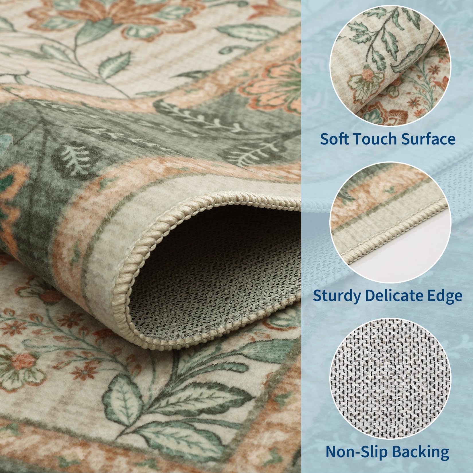 GarveeHome gros plan motif floral révélant détails et attrait décoratif