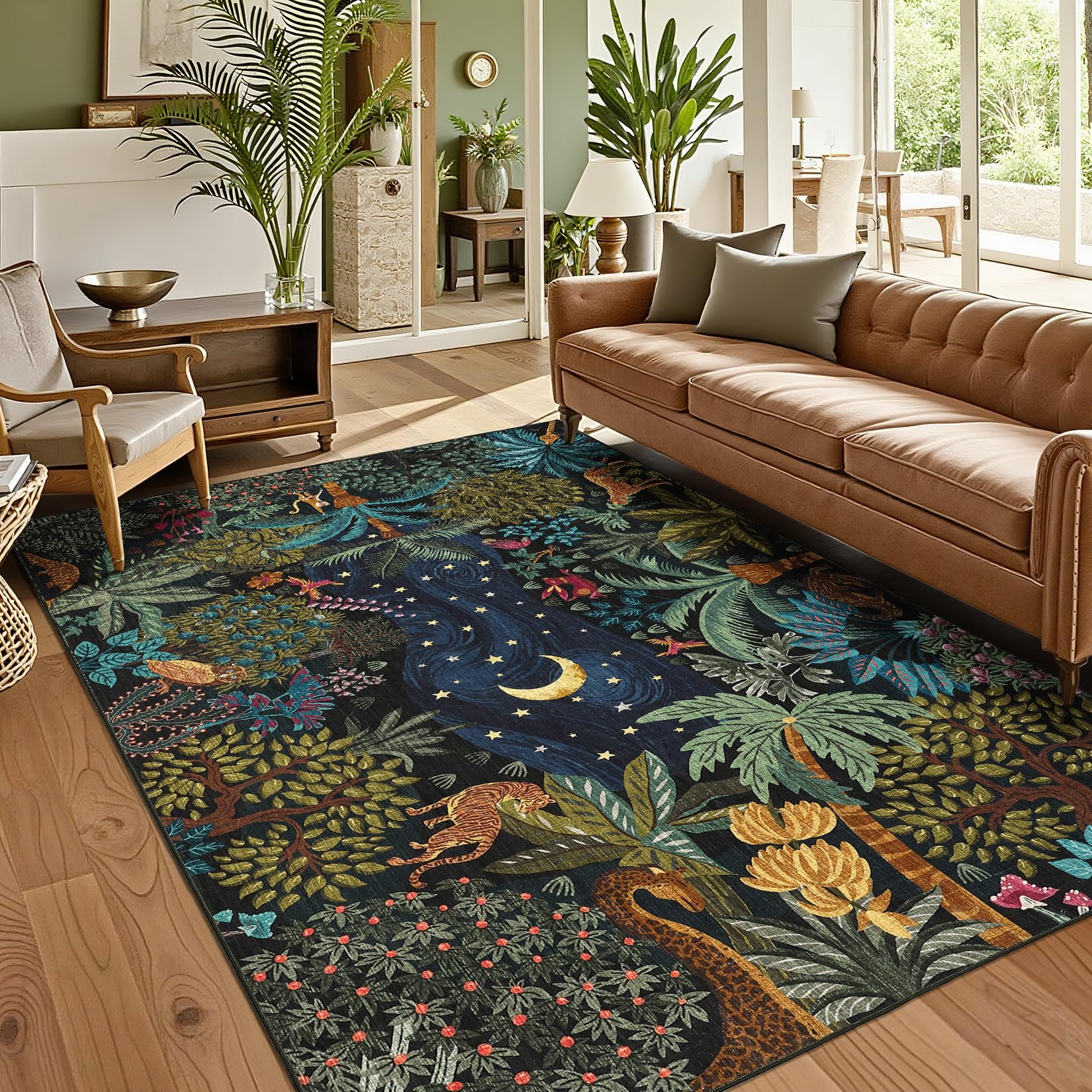 GarveeHome gros plan motif jungle, détail riche et décoration immersive