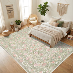 GarveeHome tapis posé dans une chambre, crée confort et style bohème