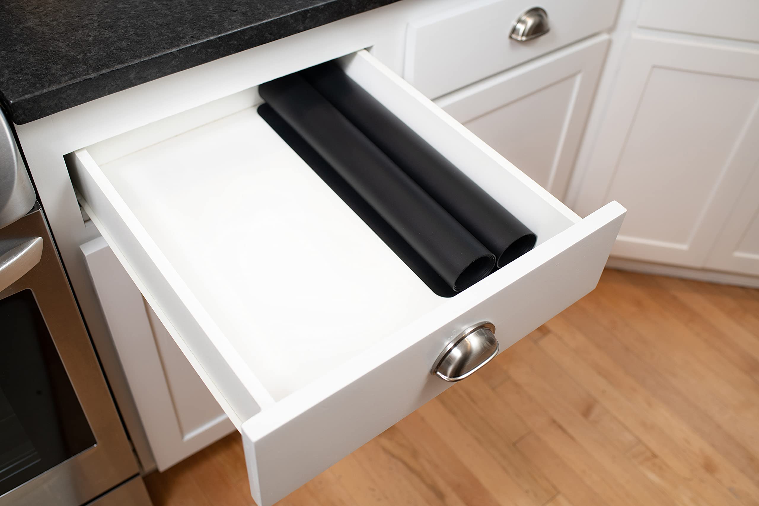 GASARÉ tapis roulés en boîte pour un rangement facile
