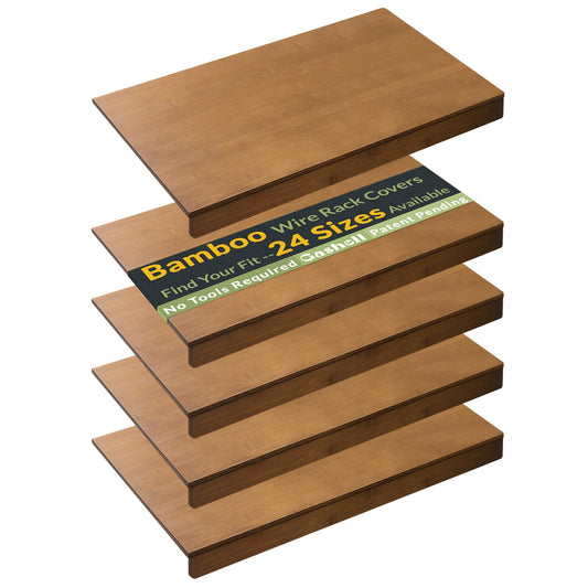 Gashell face de la plaque en bambou montrant emballage et finition utile