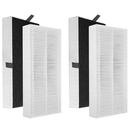 Gazeer emballage avant montrant pack de 4 filtres pour remplacement pratique