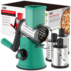 GDL vue de face montrant la râpe rotative, gain de temps en cuisine