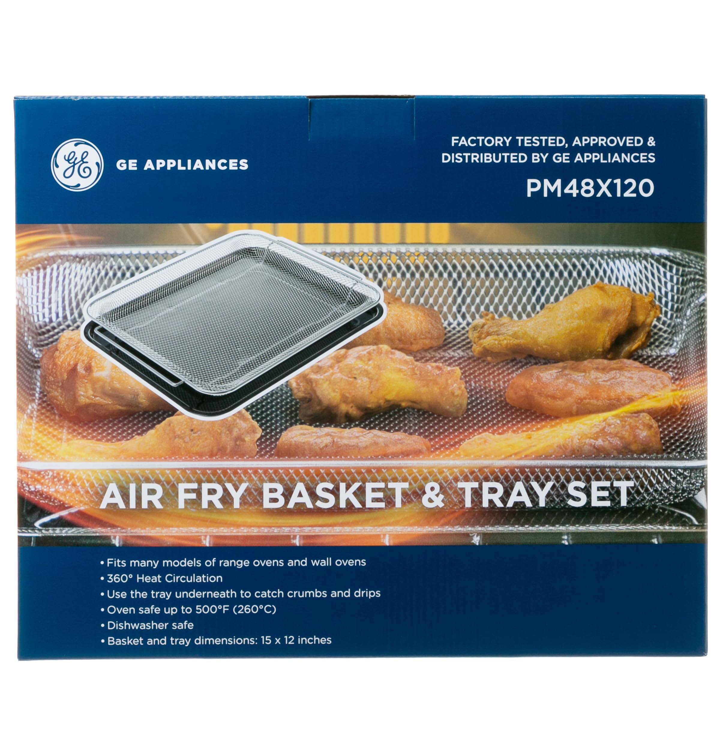 GE PM48X120 comparaison taille avec assiette standard, grande capacité