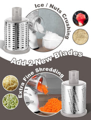 Geedel tambours acier inoxydable cinq-en-un pour coupes variées et précises