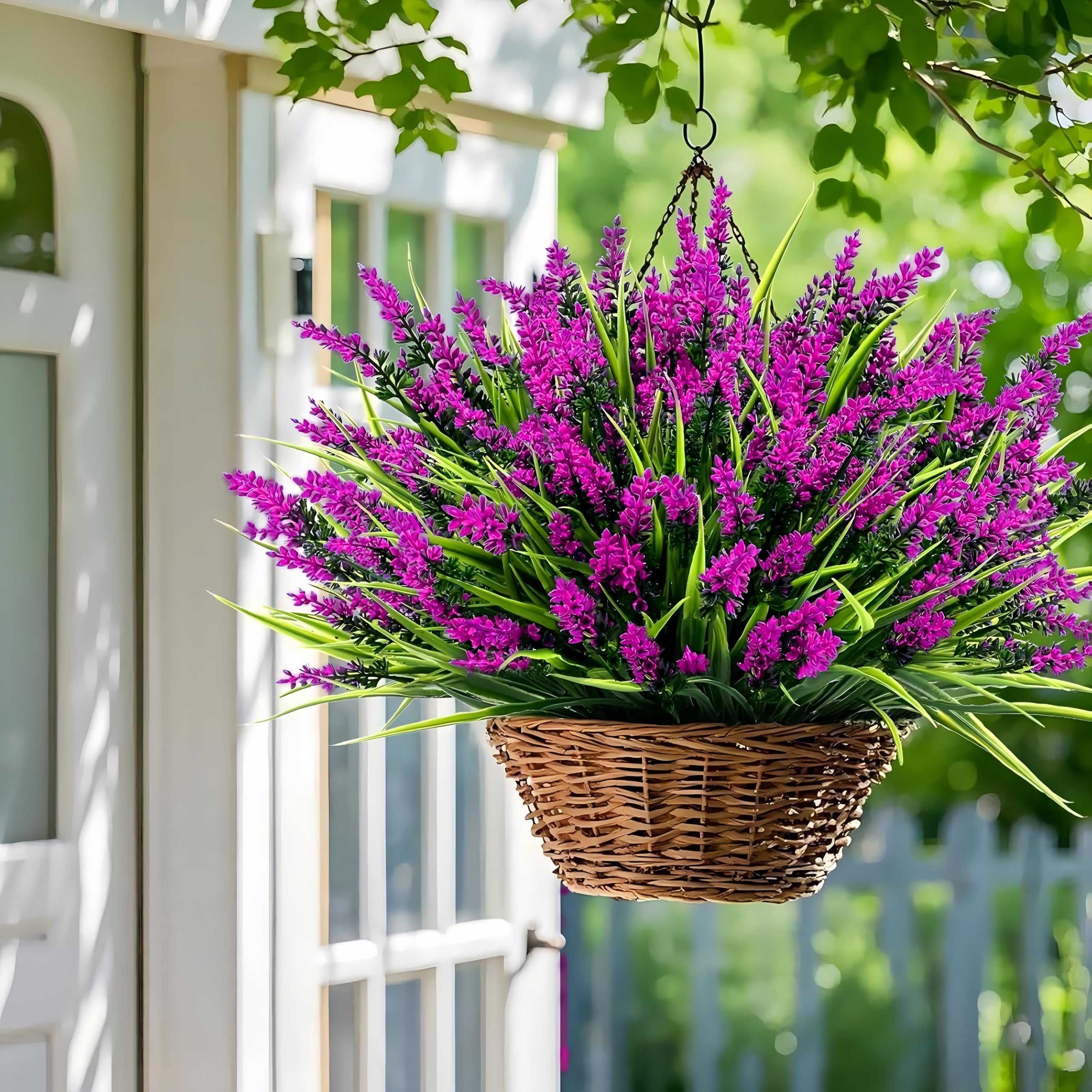Geegoods lavande fuchsia en suspension extérieure résistante au vent et légère