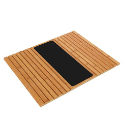 GEHE plateau accoudoir pliable rangé derrière coussin pour gain de place facile