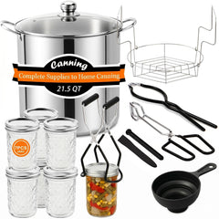 Geliwosy marmite 21,5 Qt ouverte montrant capacité et couvercle pour conservation sécurisée