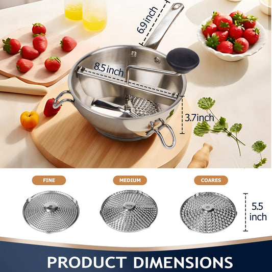 Gemfino trois disques interchangeables pour textures variées en cuisine
