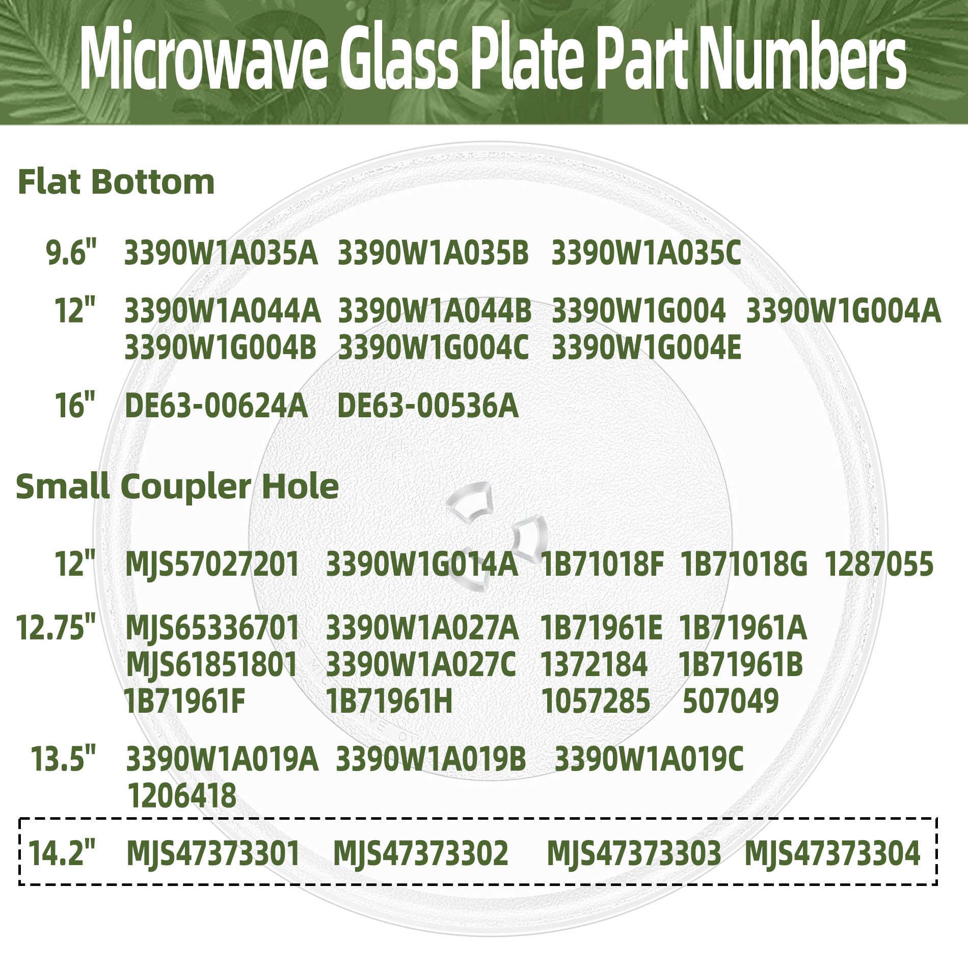Gemroom étiquette pièce montrant compatibilité MJS47373301–MJS47373304 vérifiable