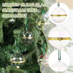 Gemscream boule remplie de paillettes démontrant l’effet décoratif lumineux sur sapin