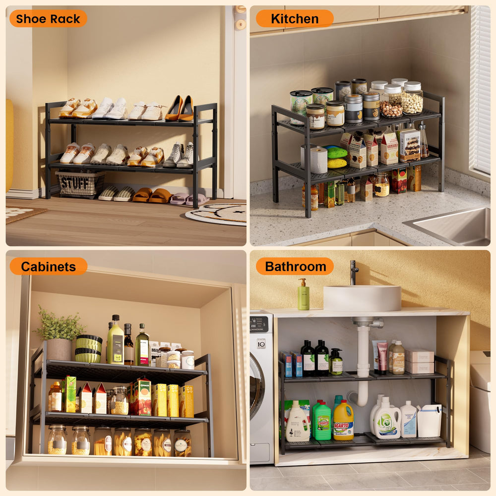 GEMWON étagère en salle de bain organisant bouteilles et produits, accès facile