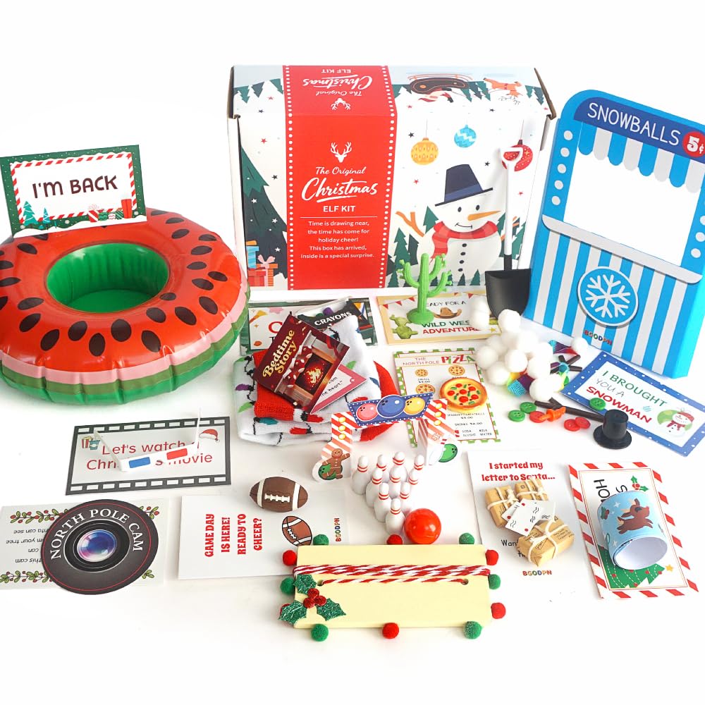 Generic boîte festive ouverte montrant tous les accessoires, inspire la magie quotidienne