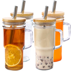 Generic gobelet en verre face avant montrant design propre et capacité 24oz
