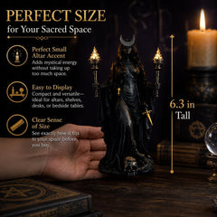 Generic Hecate statue détail des torches mettant en valeur la lumière