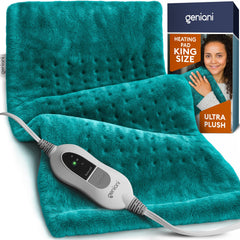 GENIANI face avant du coussin chauffant viridian green offrant chaleur confortable