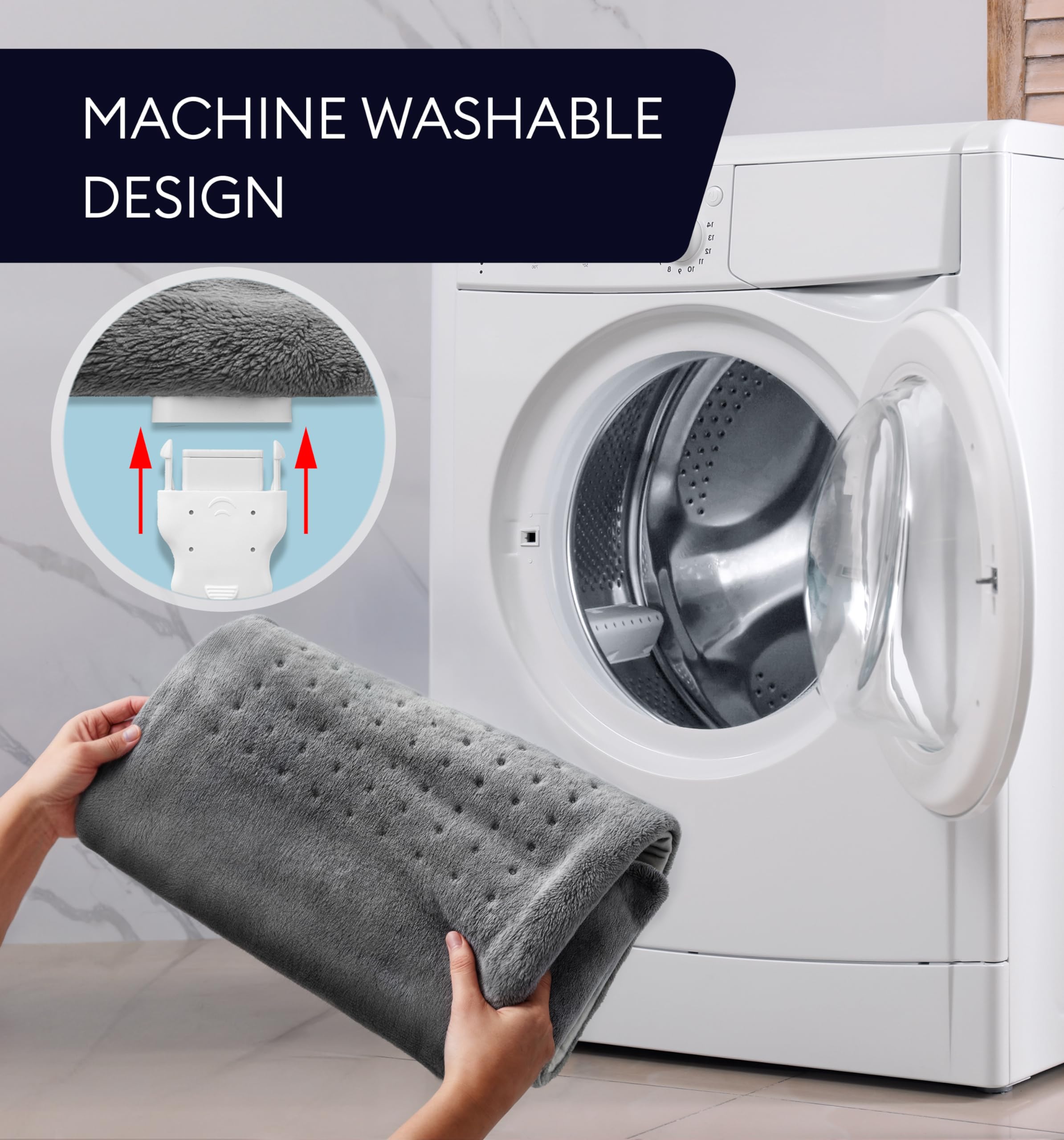 GENIANI housse détachable prête pour lavage machine, entretien facile et hygiène