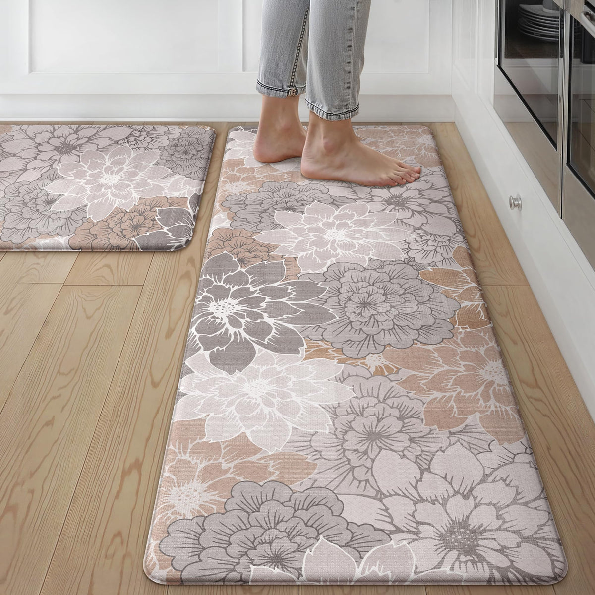 GENIMO tapis avant emballage taupe montrant design et format pratique