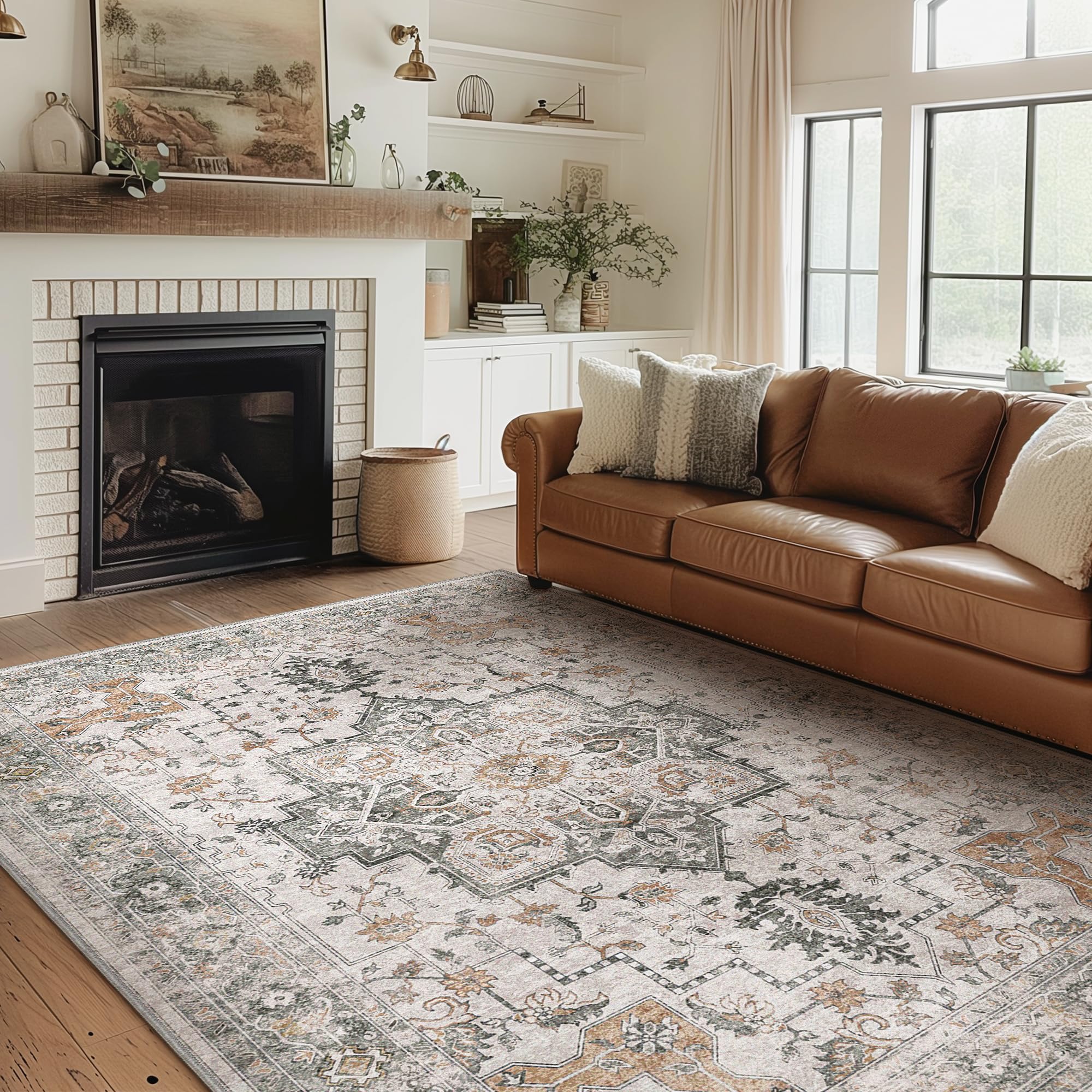 GENIMO tapis placé sous une table basse démontrant compatibilité meuble et faible épaisseur