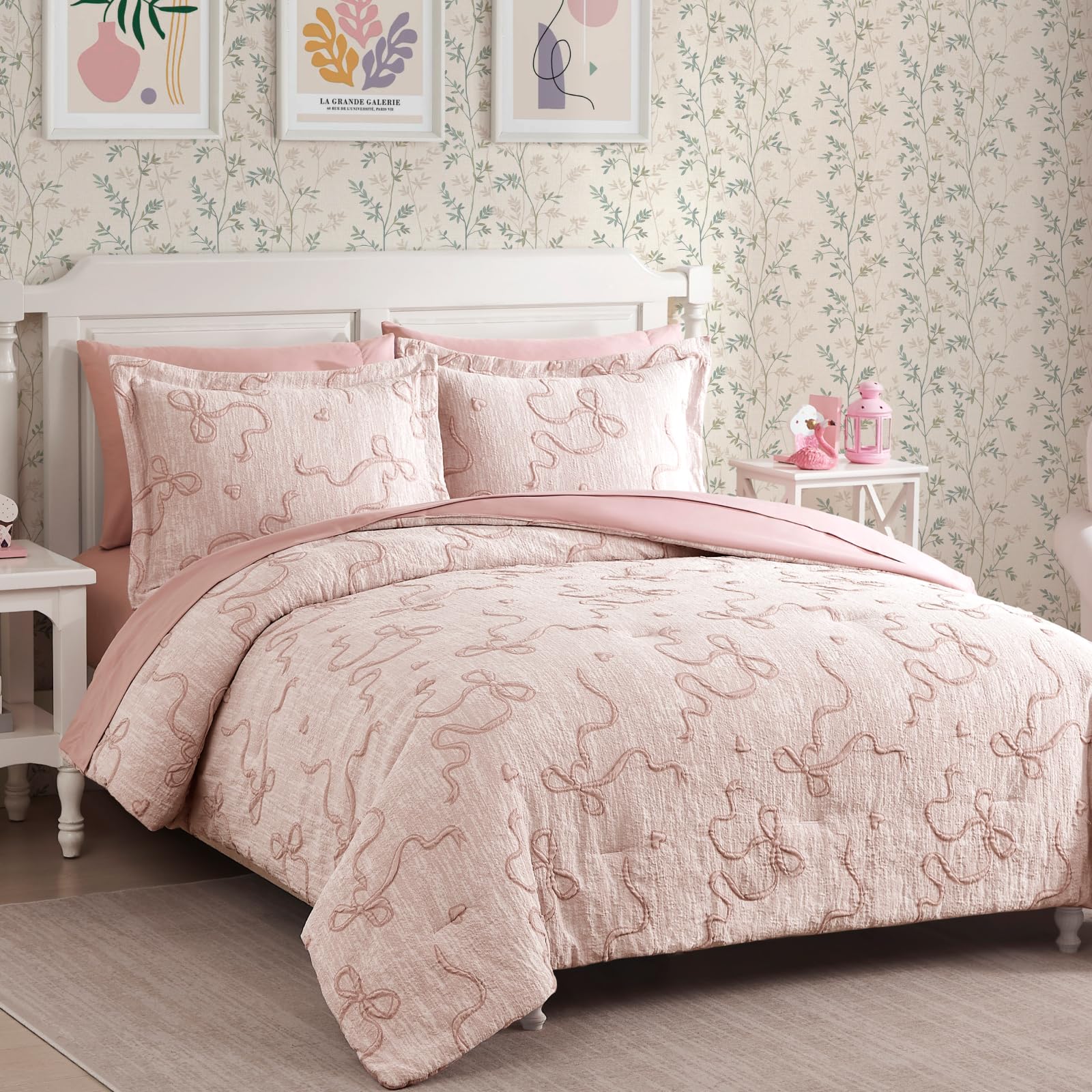 Geniospin lit twin monté chambre fille crée ambiance cosy