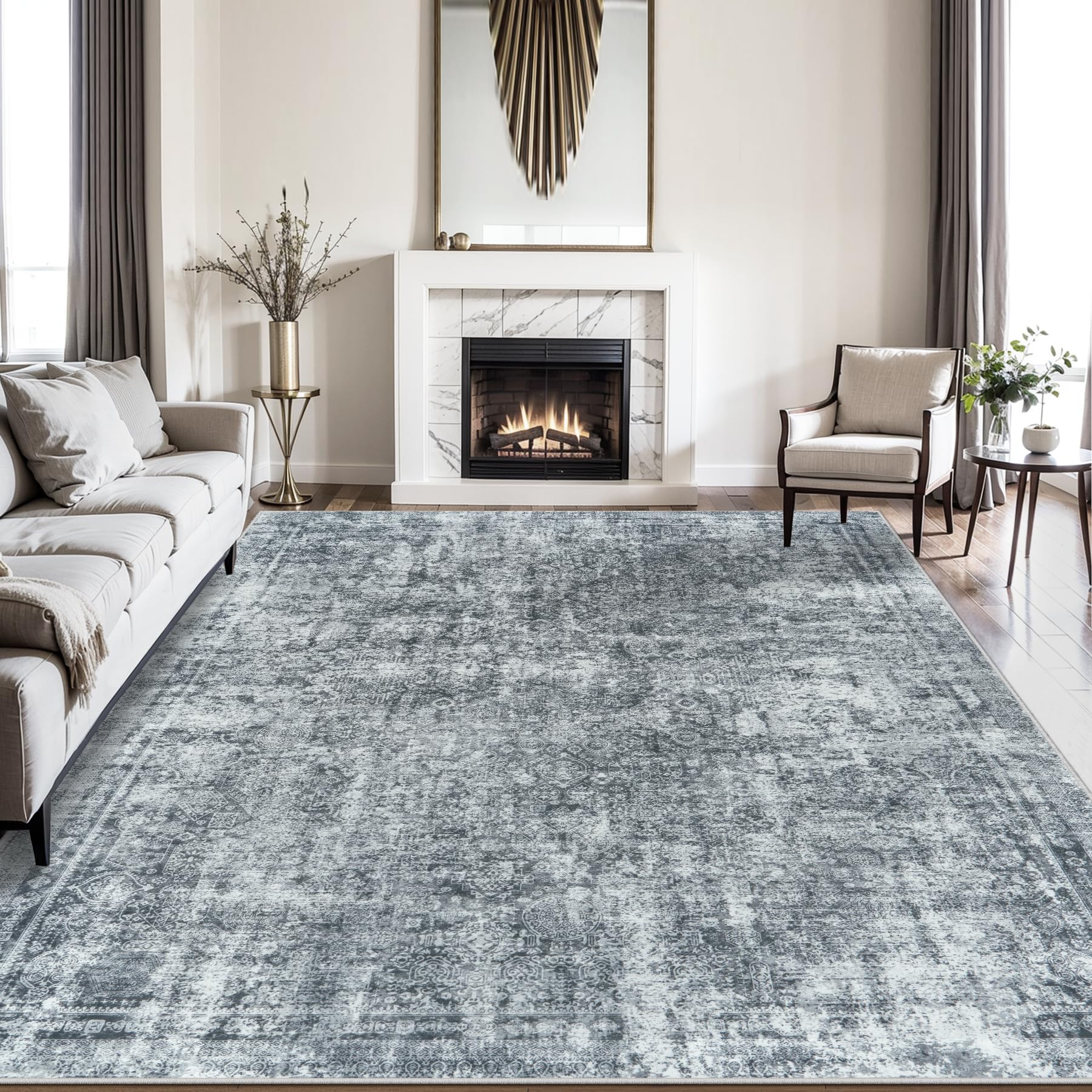 Gent drizz tapis en nurserie créant un coin confortable pour bébé et parents