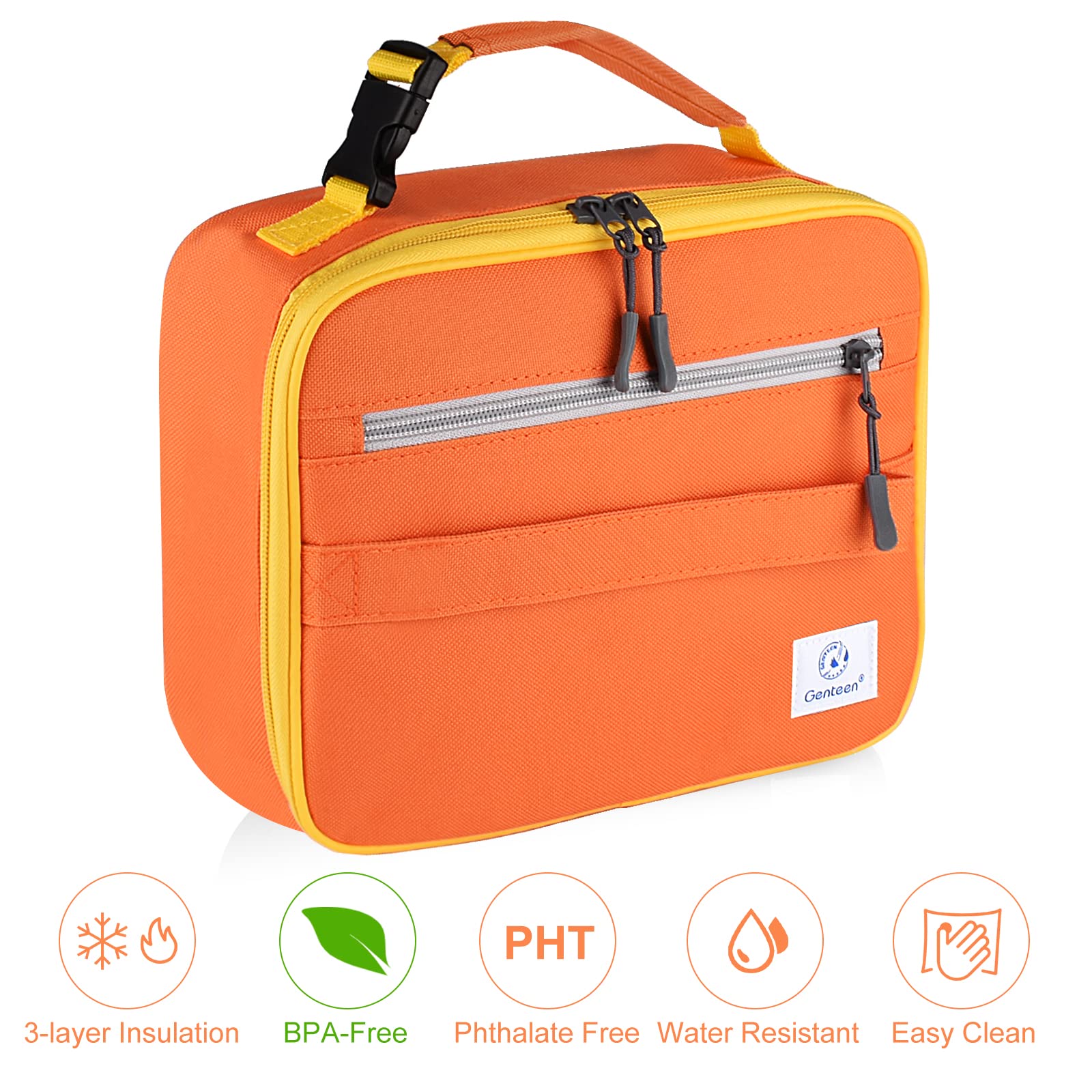 Genteen poignée rembourrée et boucle détachable, transport confortable et fixation pratique