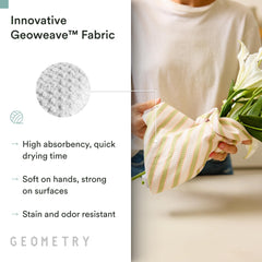 GEOMETRY détail bordure renforcée offrant durabilité et résistance