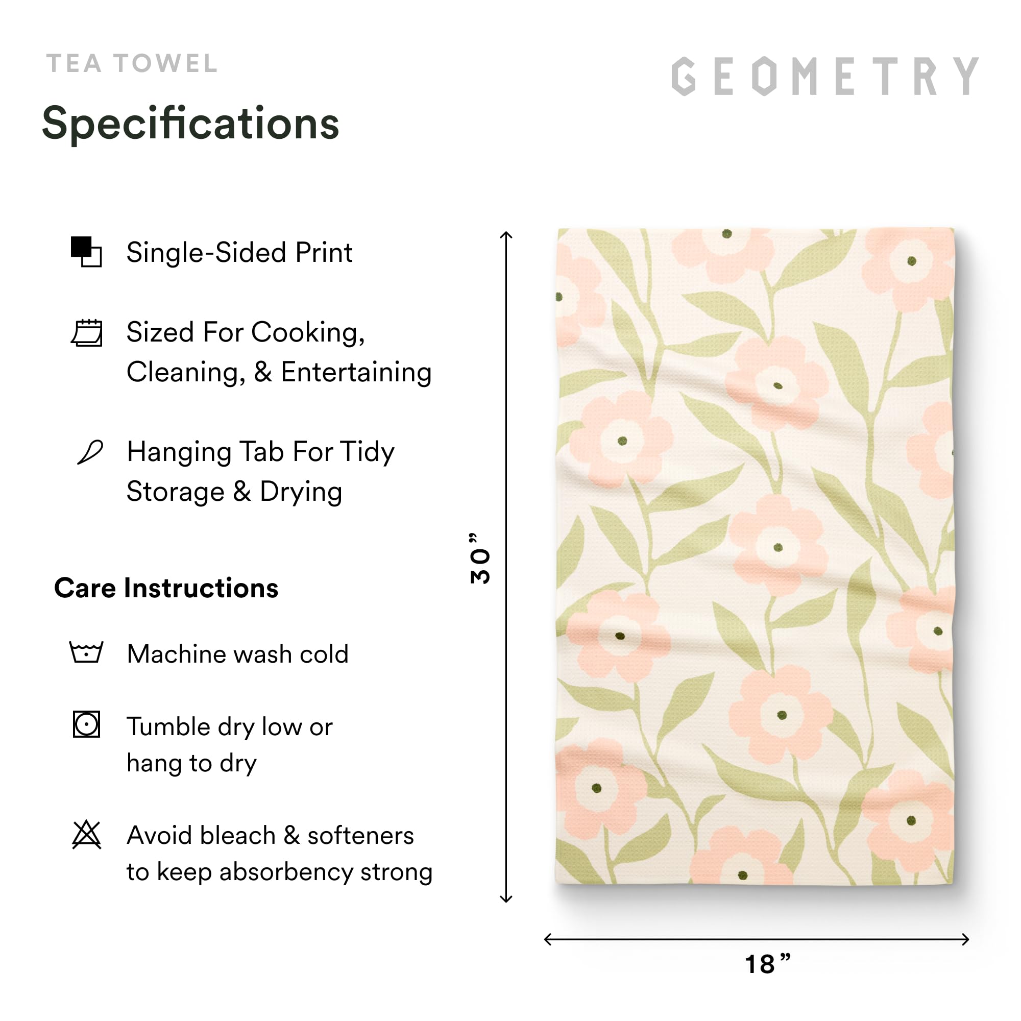 GEOMETRY motif Meadowlight complet apportant style printanier à la cuisine