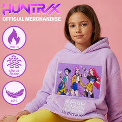 Get Trend Huntrix vue dos révélant capuche et longueur, assure chaleur couvrante
