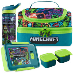 Get Trend sac isotherme face montrant motif Minecraft et praticité