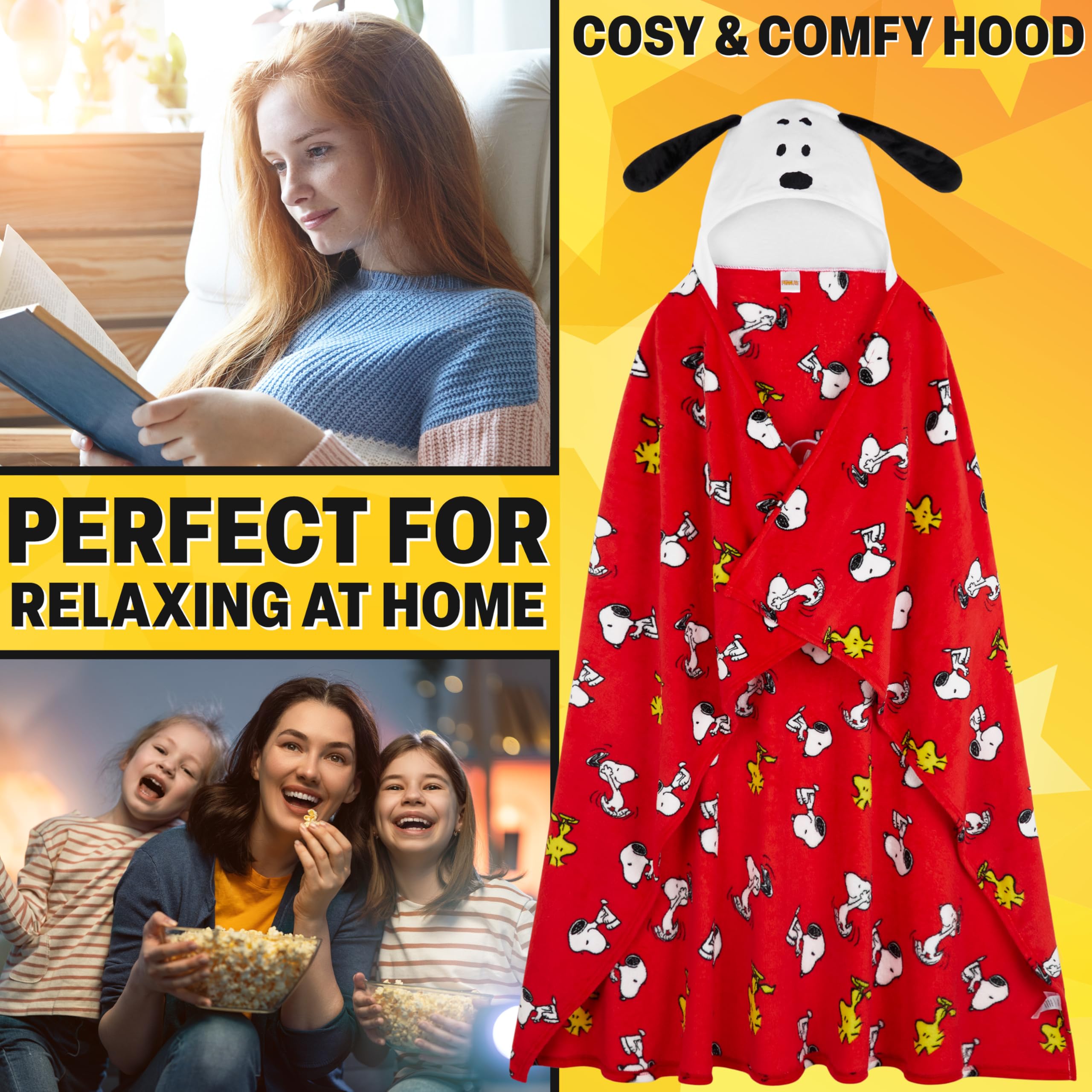 Get Trend Snoopy gros plan tissu polaire doux et pelucheux