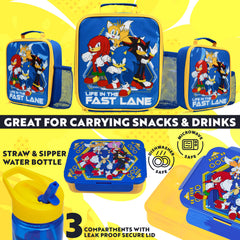 Get Trend boîte bento Sonic ouverte montrant compartiments pratiques