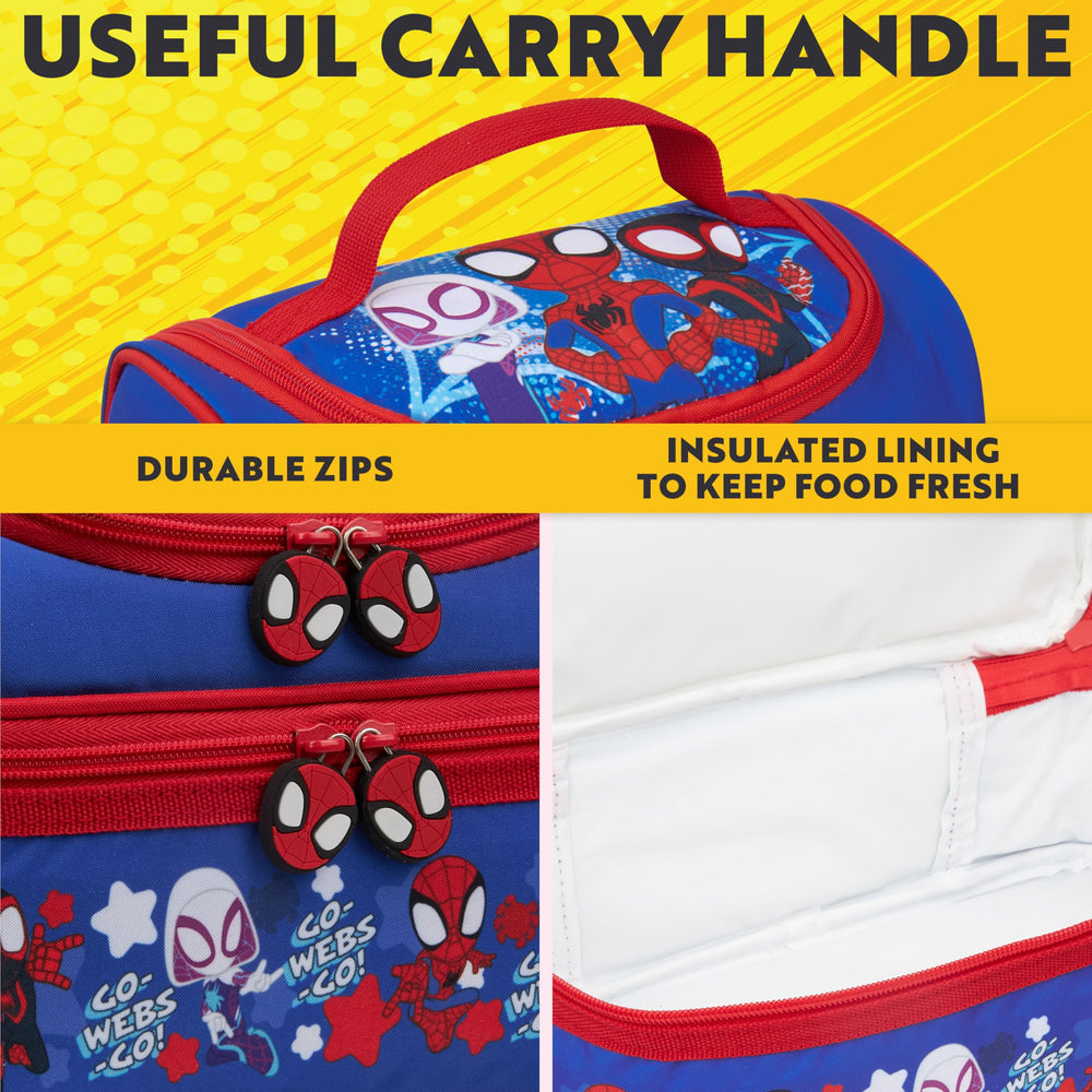 Get Trend Spidey deux compartiments ouverts, organisation pratique des repas