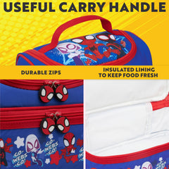 Get Trend Spidey deux compartiments ouverts, organisation pratique des repas