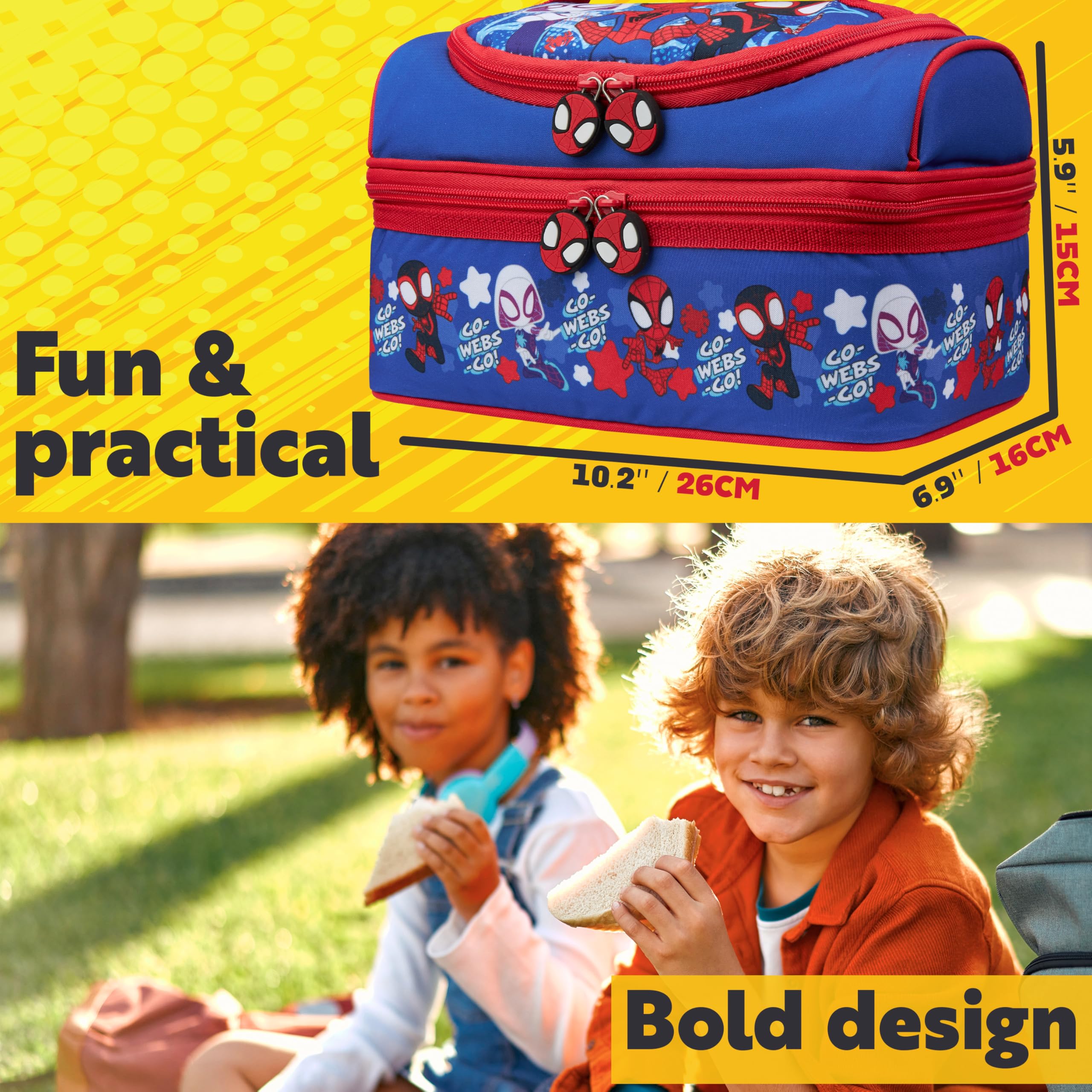 Get Trend Spidey en usage lors d'un pique-nique, sac pratique et léger