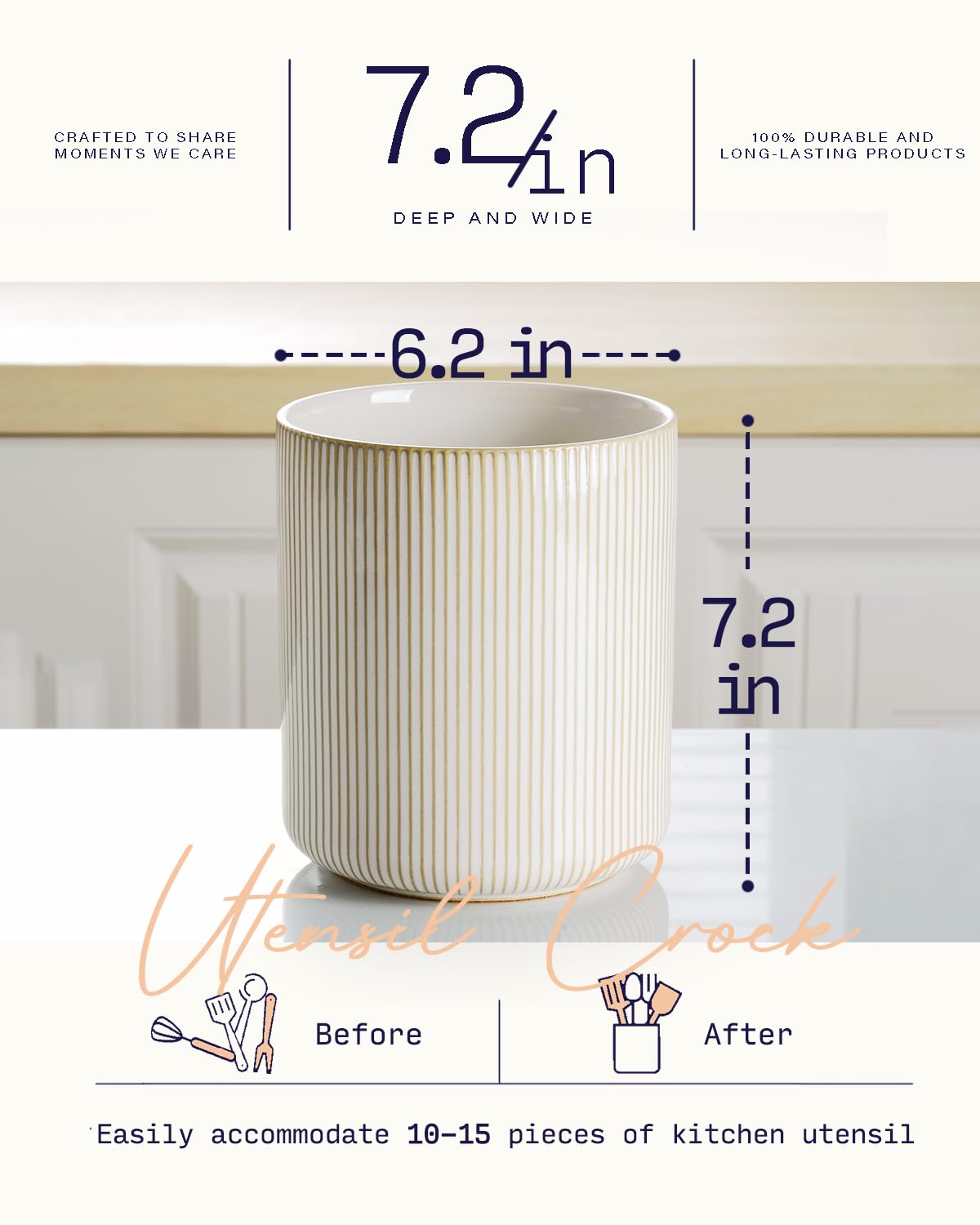 getstar pot avec spatules montrant capacité et proportion pratique