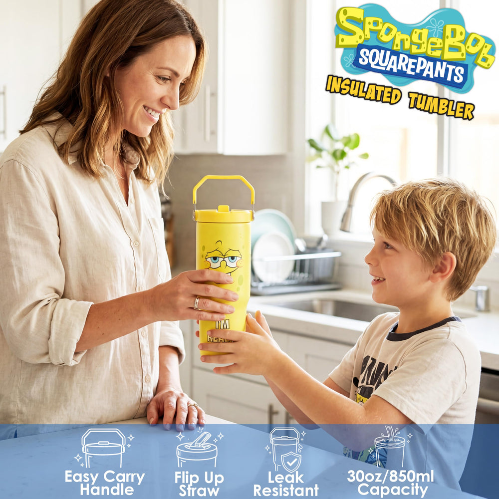 Get Trend SpongeBob gros plan acier double paroi illustrant isolation efficace
