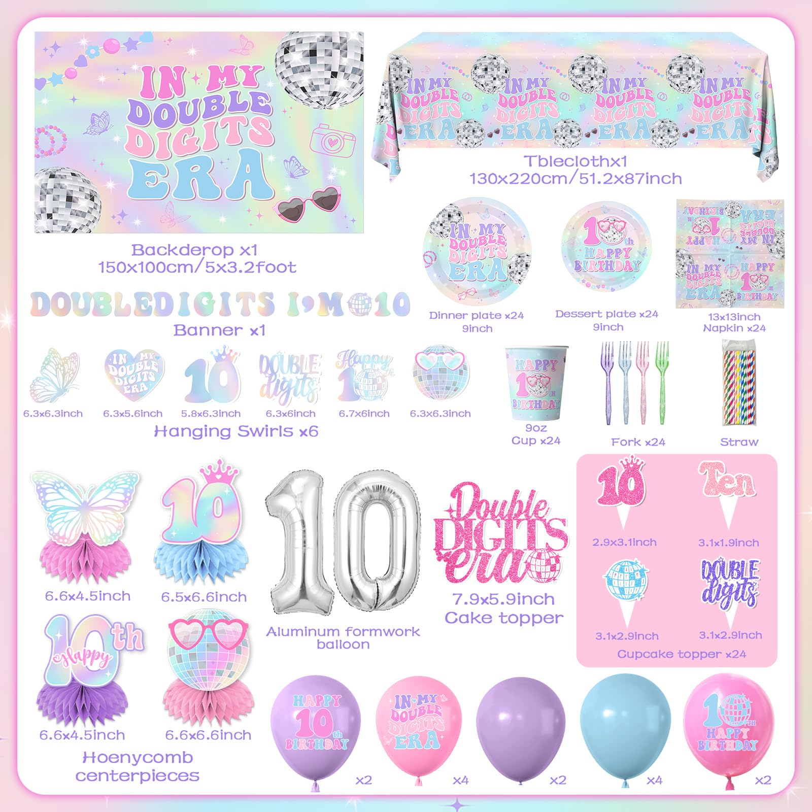 Gexlaju cake toppers et accessoires pour gâteau, finition soignée