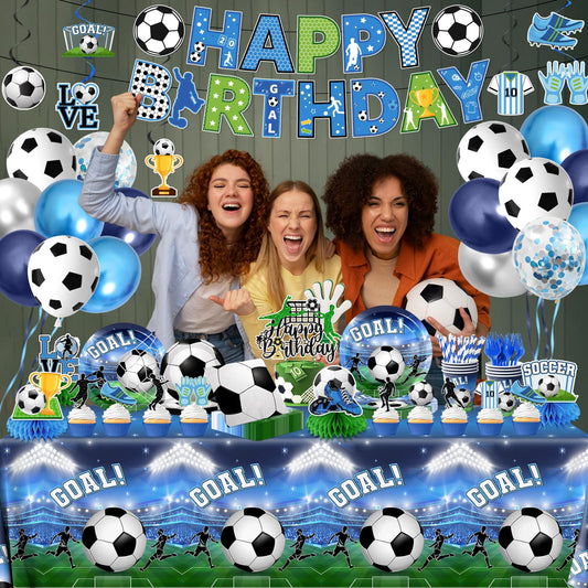 Gexlaju détail de la nappe plastique motif football durable et facile à nettoyer