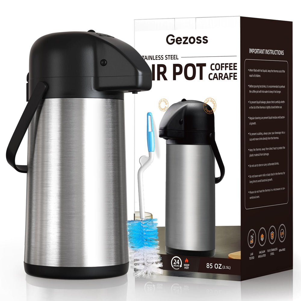 Gezoss carafe sur buffet, service pratique lors d’événements