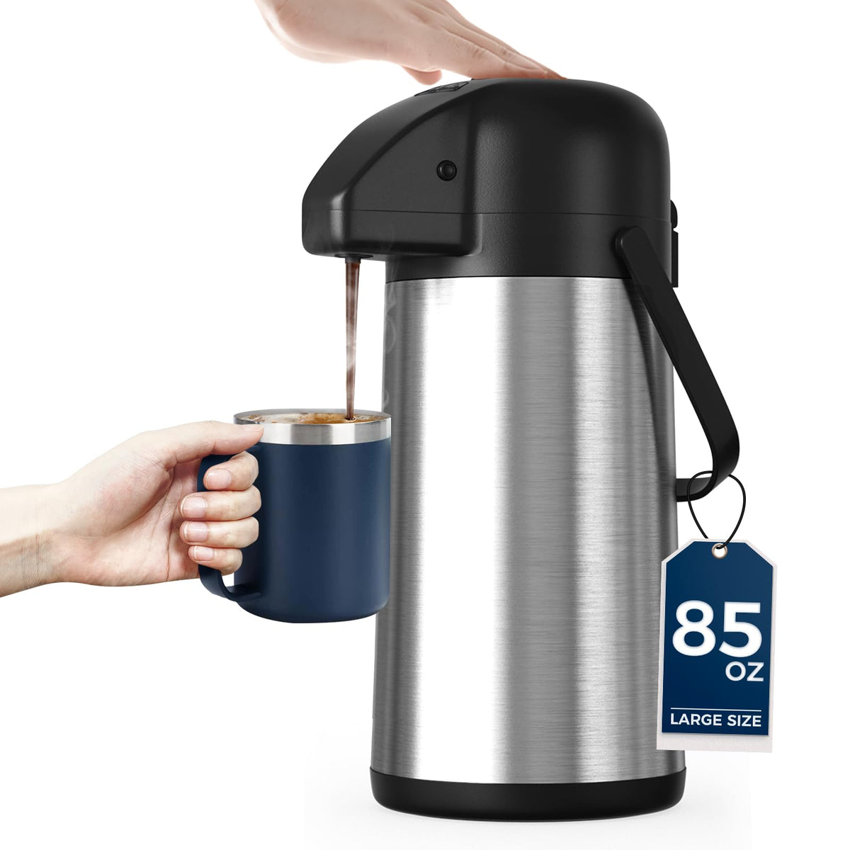 Gezoss vue avant de la carafe, design élégant et distribution fiable